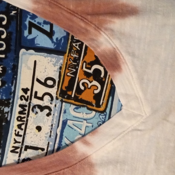 OLD NAVY MUTED PINK & WHITE TYE DYE Style Comfy T-shirt 👕 SZ XL - Picture 6 of 12